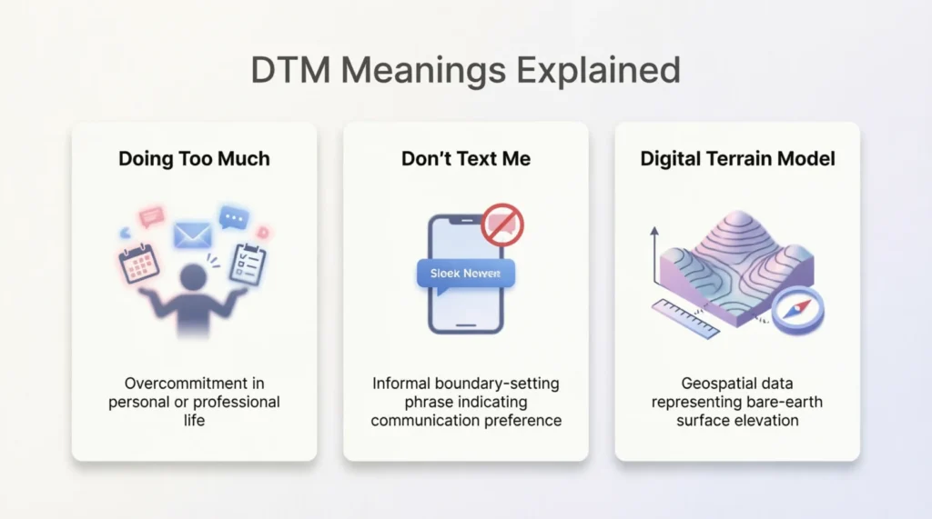 What Does DTM Mean?