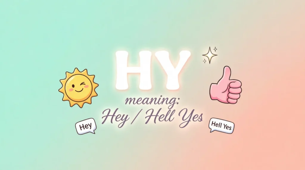 What Does HY Mean?