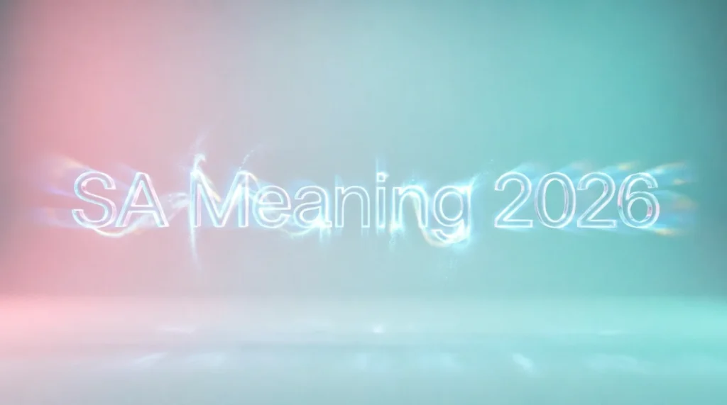 What Does SA Meaning Stand For?