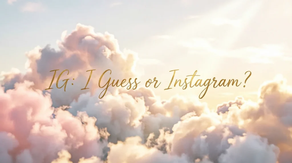 What Does “IG” Mean?