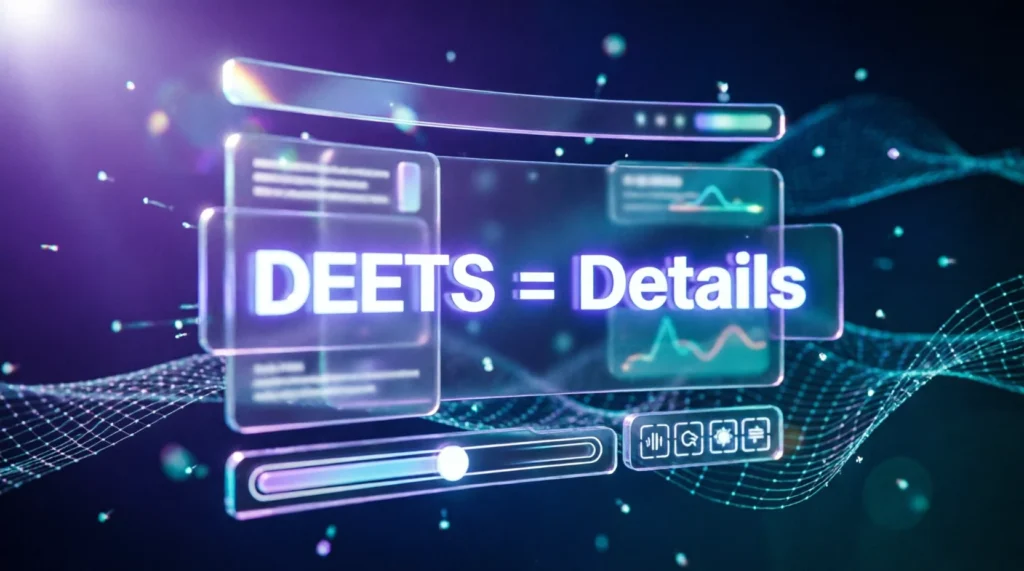What Does Deets Mean?