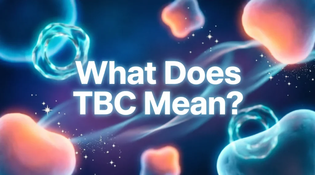 What Does TBC Mean?