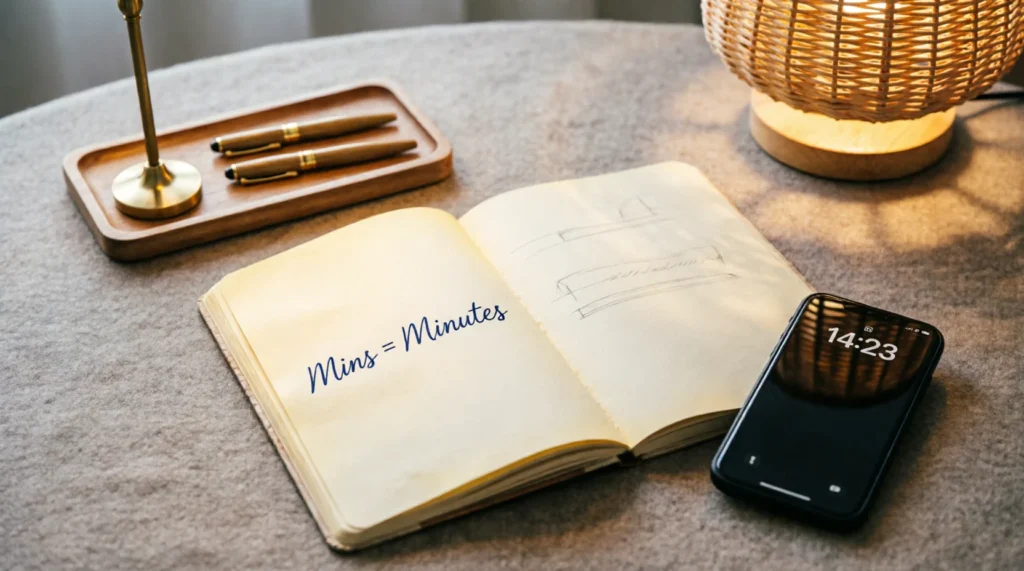 Where Is "Mins" Used?