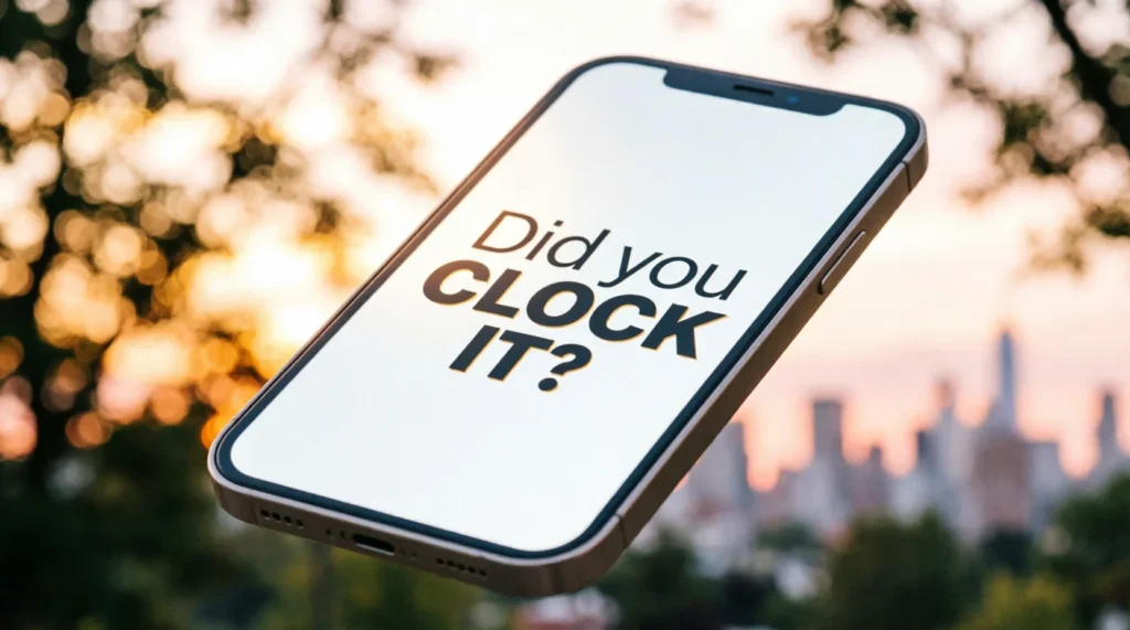 Where Is "Clock It" Used?