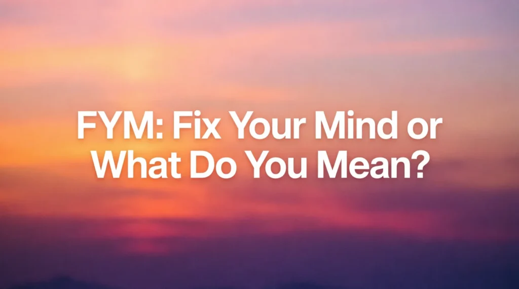 Where Is FYM Used?