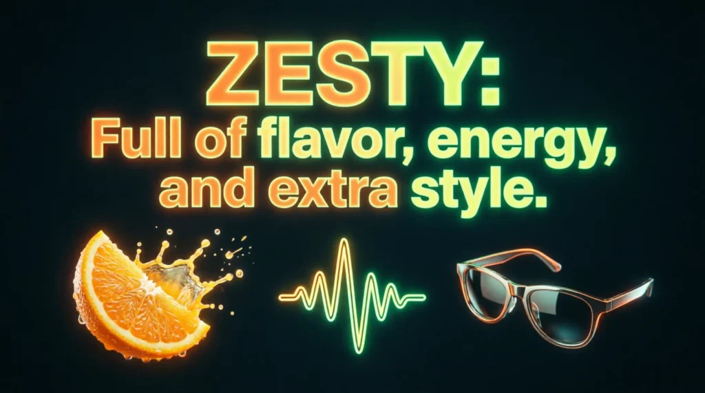 What Does Zesty Mean?