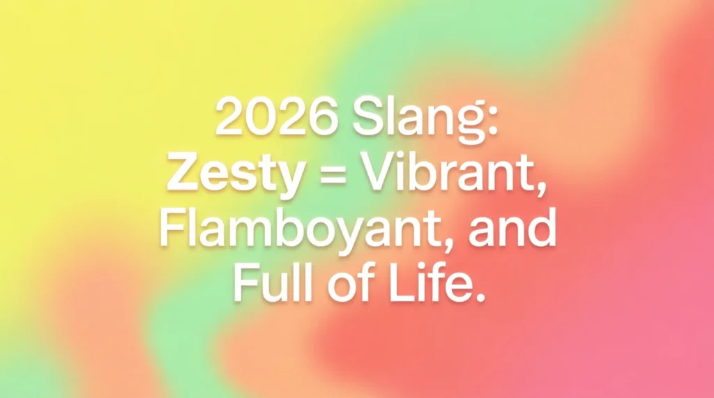 What Does Zesty Mean?