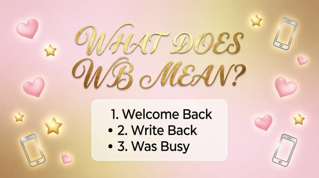 What Does WB Mean?