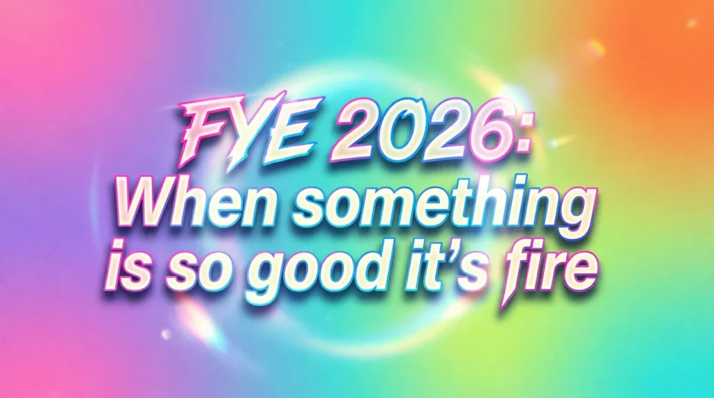 What Does Fye Mean?