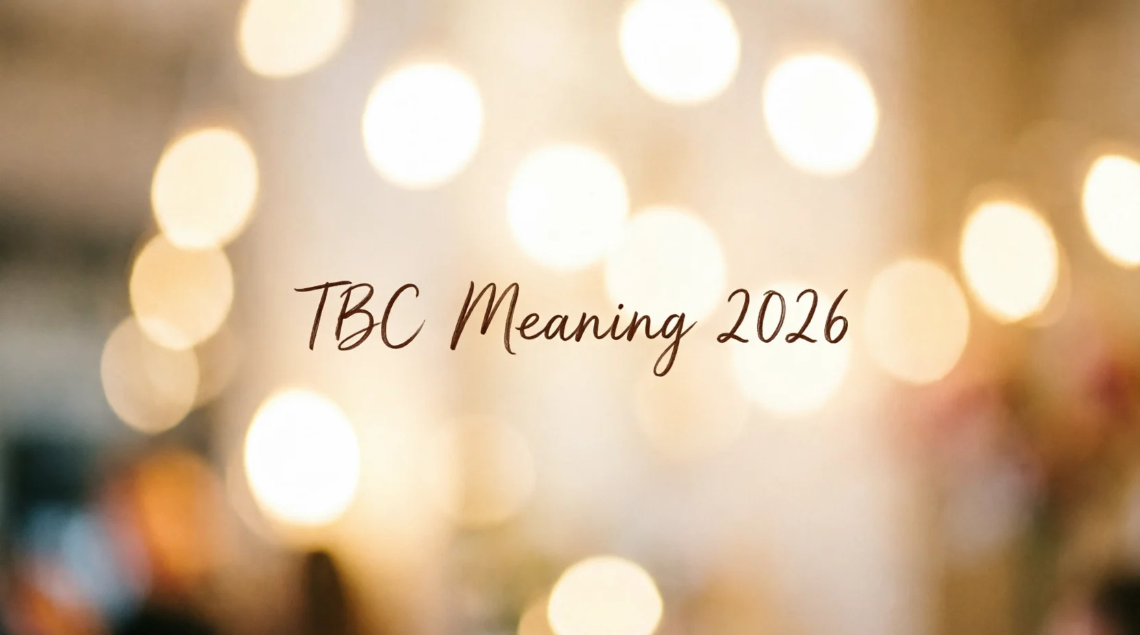 TBC Meaning Explained: What Does TBC Mean in Text 2026